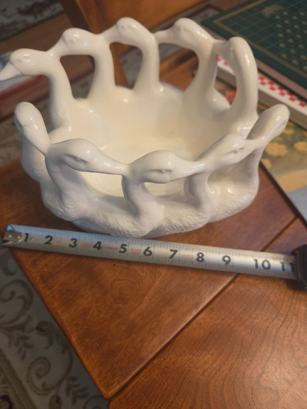 vintage gaggle of geese planter/centerpiece - Picture 4 of 4